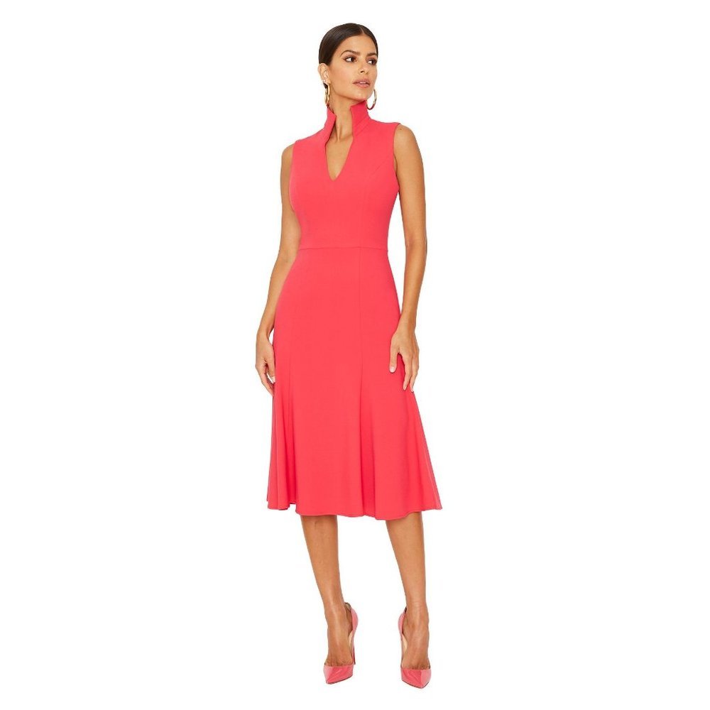 Black Halo Sleeveless Laguna Pink Stone Dress 8